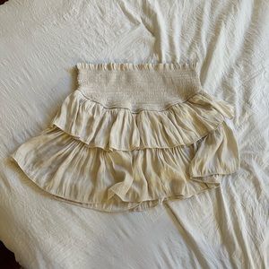 Ruffle preppy skirt